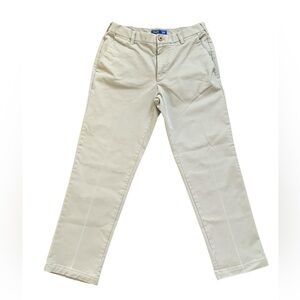 IZOD Khaki Chino Pants Men’s 32x30 Straight Fit Stretch Beige Stone Tan